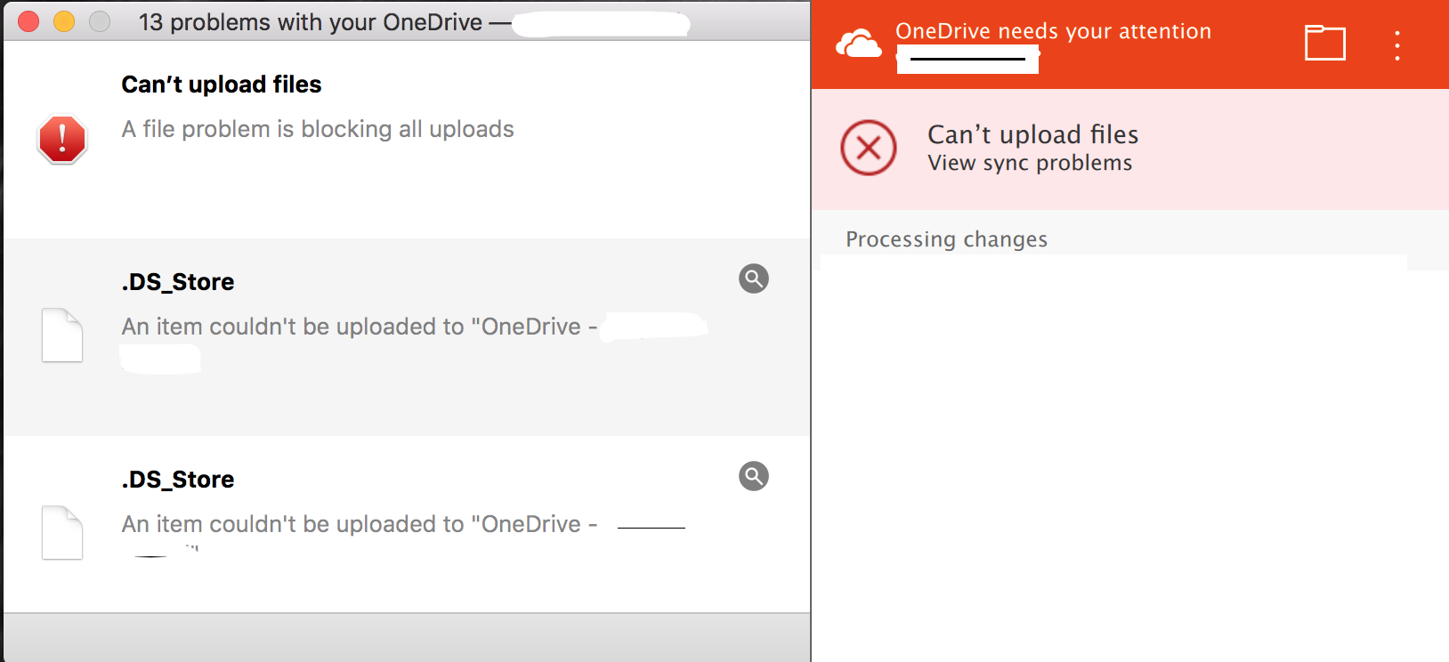 Hidden .DS_Store Files Preventing OneDrive Mac Client File Sync
